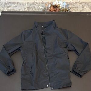 Kids Black Windbreaker Jacket